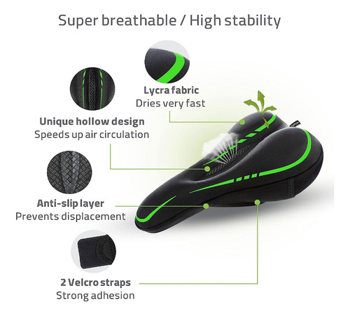 Asiento Bicicleta Funda Cobertor Tapa Silicona