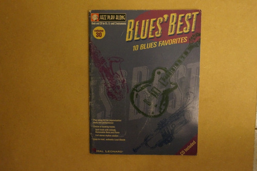 Libro De Partituras Play-along Pista Con Disco Blues Best