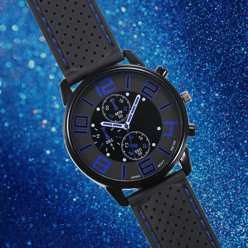 I Relógio Masculino De Luxo Com Pulseira De Silicone -