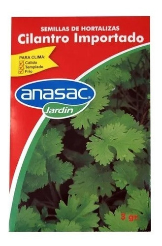 Semilla Cilantro 3 Gr Anasac - g a $3967