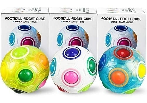 Amenon Rainbow Puzzle Ball Bolas Antiestrés Cubo Fidget Ball