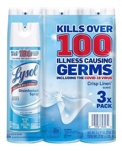 Lysol Americano Jumbo 3 Piezas De 538gr