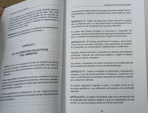 Constitución Política De Colombia / Actualizada