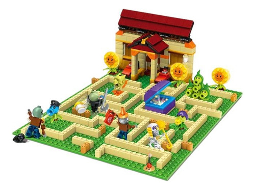 Plantas Vs Zombies Bloques Construcción Armables Batalla