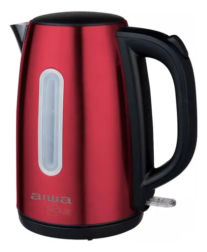 Hervidor Eléctrico Aiwa Acero Inoxidable 1,7l Awjd1402r Rojo
