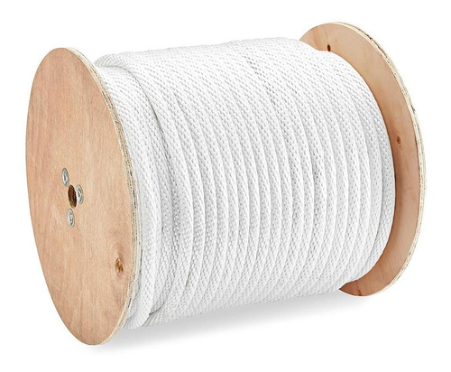 Cuerda De Nylon Trenzado Sólido - 16mmx152m, Blanca - 152m