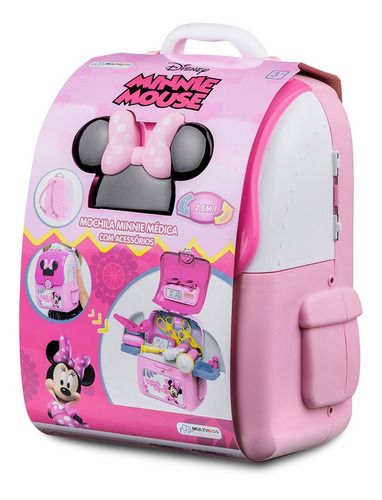 Mochila Kit Play Set Minnie Médico Multikids - Br1297