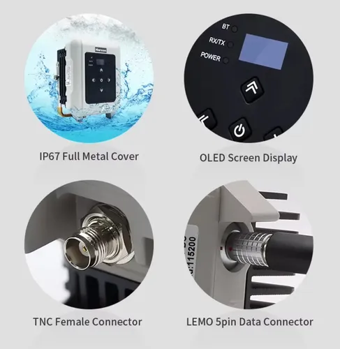 HIREX 1600CH 7段アンテナ Rádio Uhf Rtk Harxon Externo Alta Potência Compatível Gnss | Frete