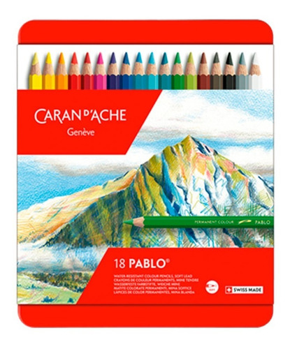 Caran D'ache Pablo - Set 18 Lápices De Colores