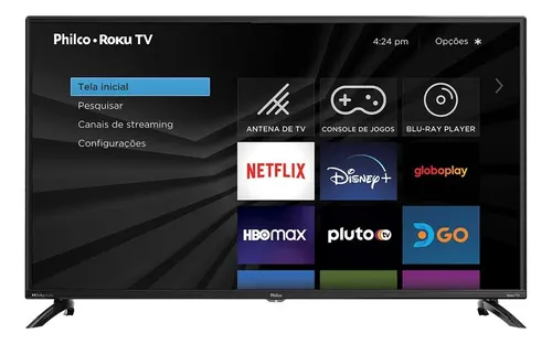 Smart Tv Led 42'' Ptv42g6fr2cpf Roku Dolby Audio Preta Philco 110V/220V