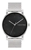 Comprar Reloj Calvin Klein Slate Para Hombre De Acero 25200260 Ss Color De La Malla Plateado Color Del Bisel Plateado Color Del Fondo Negro
