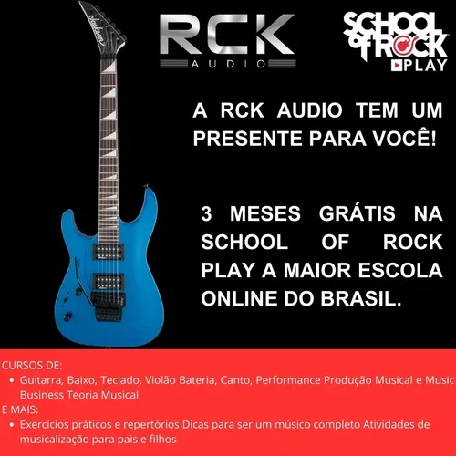 Guitarra Jackson Canhoto Js Series Js32 Lh Dinky Bright Blue
