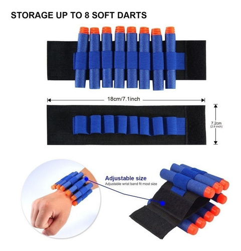 Juego De 2 Piezas De Accesorios Nerf Chaleco Táctico Para Ni