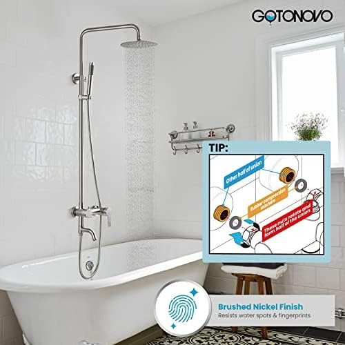 Grifo De Ducha De Acero Inoxidable Sus304 Cabezal De Ducha T