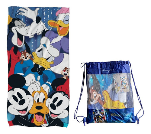 Toallas De Playa Infantil Disney 100 Años - Varios Diseños