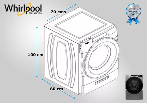 Lona/forro/funda De Lavasecadora Whirlpool 19kg Sin Pedestal