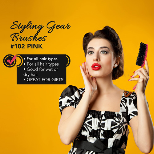 Styling Gear Cepillo Para Desenredar El Cabello Cerdas De Na