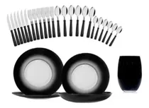 Comprar Set 18 Vajilla Antillas Rigolleau Vasos Cubiertos Tramontina