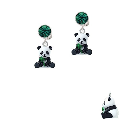 Resina De Panda Bear - Cristalina Verde Del Clip En Los Pend