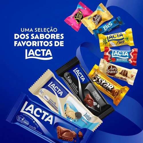 Nuevo! Bombones Lacta Favoritos Chocolate Bis Import Brasil
