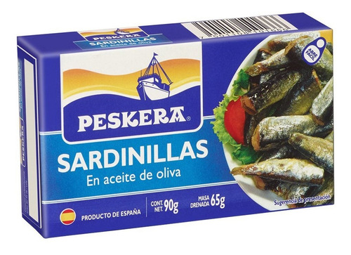 Imagen 1 de 1 de Peskera, Sardinillas En Aceite De Oliva, 90 G