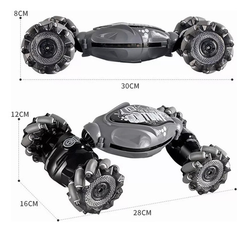Carrito Rc Con Control Remoto Acrobático Con Control Remoto