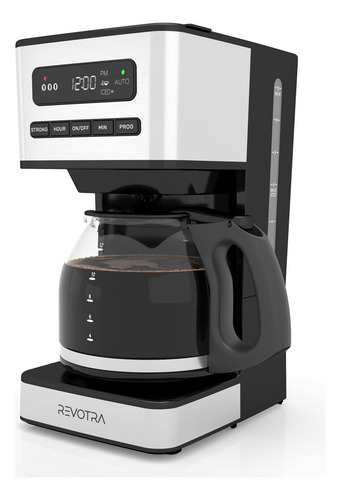 Cafetera Programable De 12 Copa Revotra, Máquina De Café De