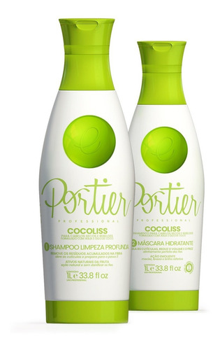 Portier Cocoliss Escova Progressiva De Coco Combo 2x1litro