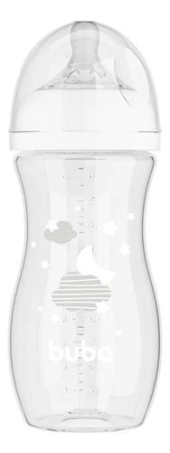 Buba, Mamadeira Easy Flow Nuvem 330ml Anticólica - Branco