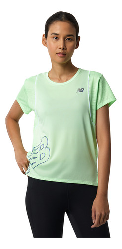 Remera New Balance De Dama - Printed Fast Fligh - Wt21244vs1