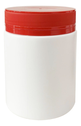 Pote Para Cápsulas 1000ml Com Tampa Rosca Lacre(20 Unidades) Sabor Vermelho