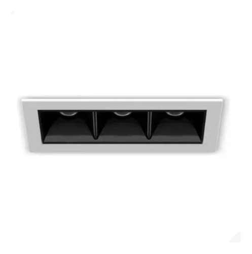 Spot Embutido Picco Triplo Interlight 7w 2700k 4992-ab-s Branco/preto