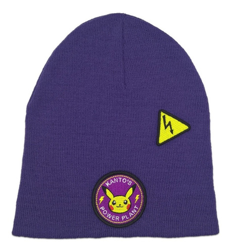 Pikachu - Gorro Violeta - Beanie - Pokémon - Invierno