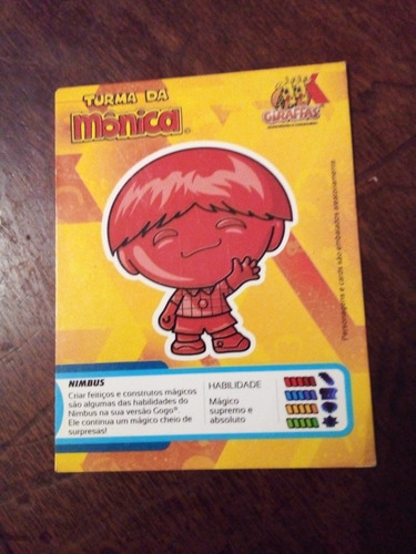 Card Gogos Giraffas Turma Da Mônica Nimbus (Usado)
