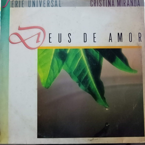 Lp Cristina Miranda Deus De Amor Musica Gospel Exx Estado