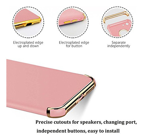 Funda Para iPhone 7 Plus Rose Delgado Flexible