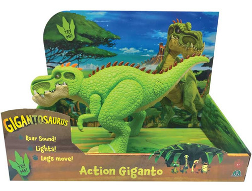 Gigantosaurus Dinosaurio  Action Giganto Con Luces Y Sonido