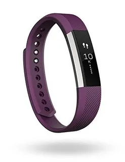 Fitbit Alta Rastreador De Ejercicios De Plata / Ciruela Pequ