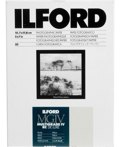 Ilford Papel 5x7 Multigrado Perla 25 Hojas