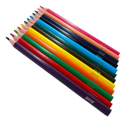 3 Cajas Lápices De Colores Jumbo Triangulares 12 Piezas