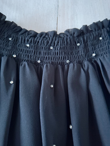 Blusa Zara Italia Stras Disimula Panza Talle S M Escote Sexy