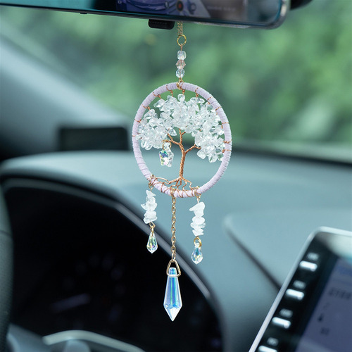 Colgador De Coche Atrapasueños Hecho A Mano De Cristal