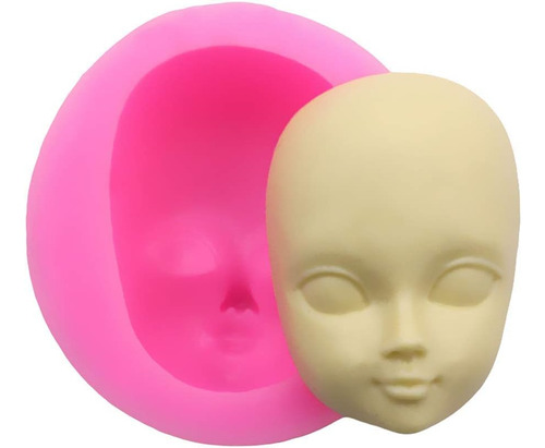 Molde De Silicona Cara 3d- Para Yeso Arcilla Porcelana 1u