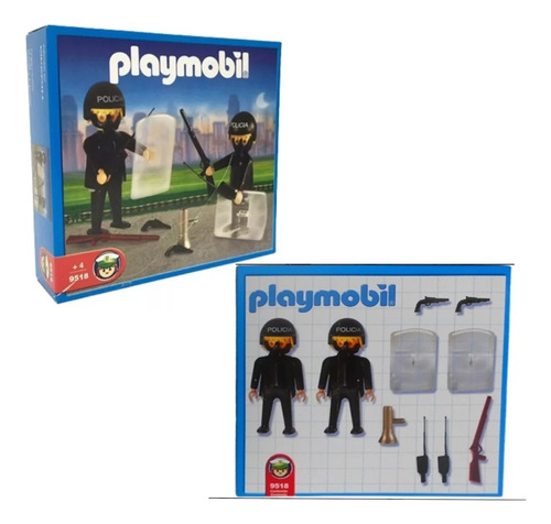 Playmobil Policías Con Escudo 9518 Nacional Antex