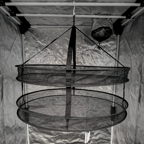 Cesta De Secagem Leds Indoor - 2 Andares Cor Preta