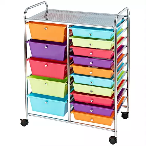 CARRITO FRUTERO ORGANIZADOR 2 PISOS - MULTICOLOR — Todolandia