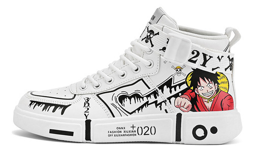 A Zapatos Deportivos De One Piece, Zapatos De Patineta Luffy