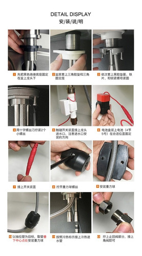 Llave Monomando Lavaplatos De Acero Inox Con Control Táctil