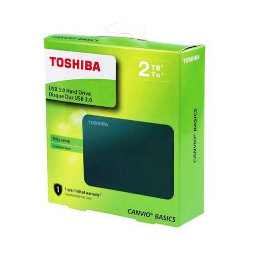 Disco Duro Toshiba Canvio Basics 2 Tb - Usb 3.0-negro