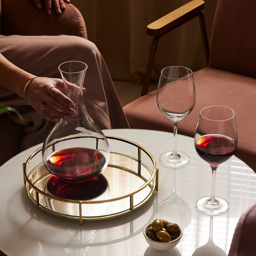 Set De Vino Linea Harmony 1 Decantador + 2 Copas Krosno